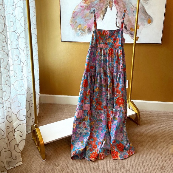 Free People Maxi Floral Dress Size Large - Picture 1 of 5